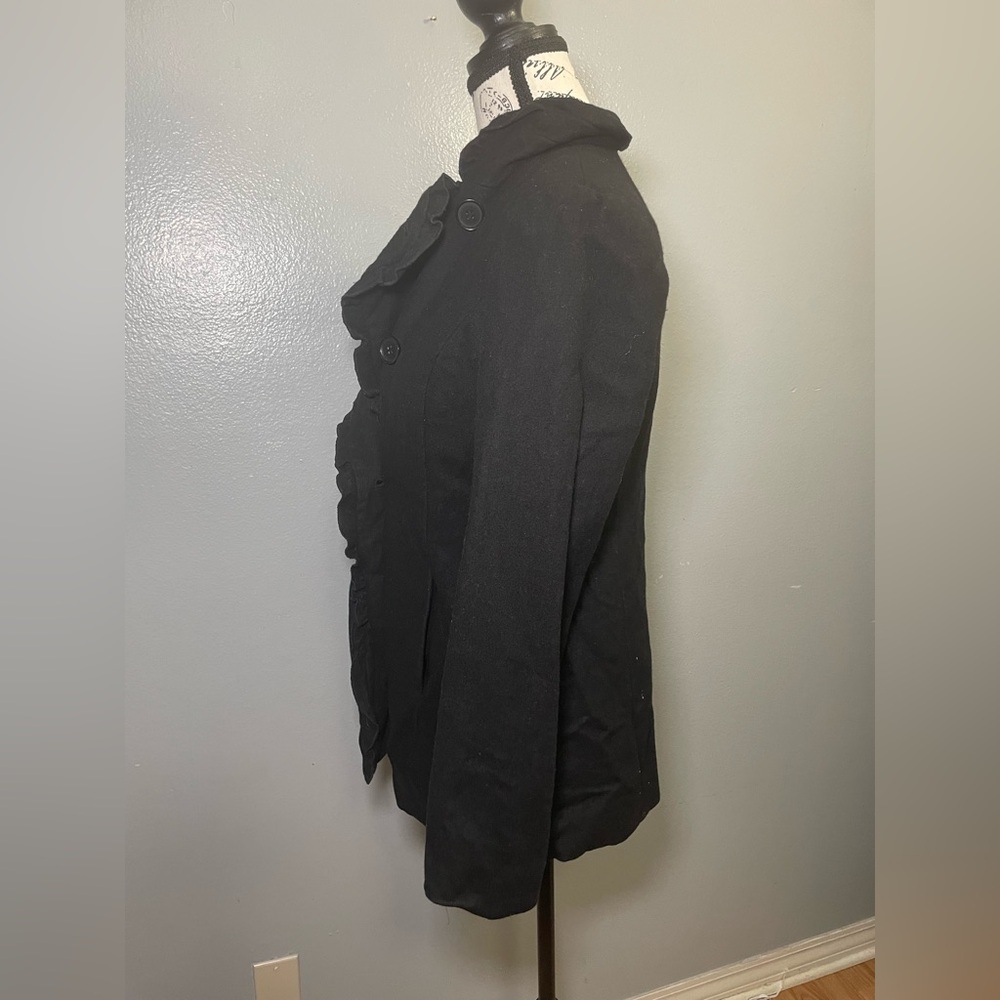 Ann Taylor Black Blazer Classic Tailored Suit Jacket - Picture 4 of 7